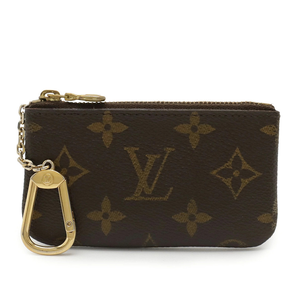 LOUIS VUITTON Monogram Pochette coin case Wallet Key Hook